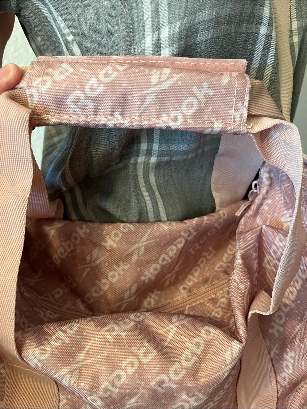 Reebok Pink All-Over Logo Travel Duffle - Picture 5 of 5